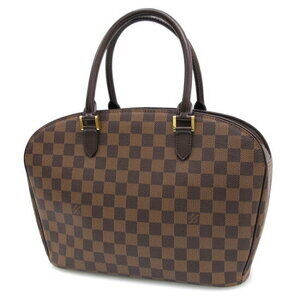 Louis Vuitton Damier Saria Horizontal Shoulder Bag Brown